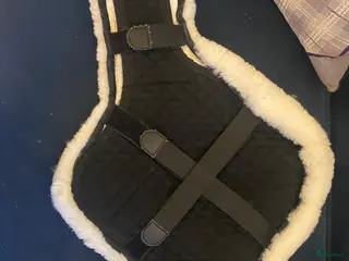 Sadeltillbehör hästutrustning Fårskinn till magplatta - Annons 1