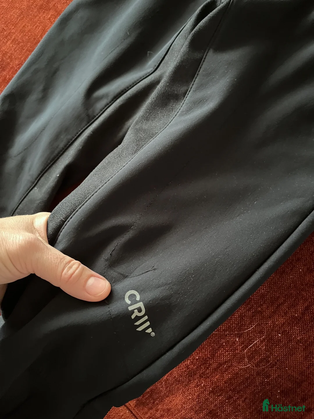 Ridbyxor ryttarutrustning till salu: CRW fleecefodrade softshellridbyxor - Annons 2