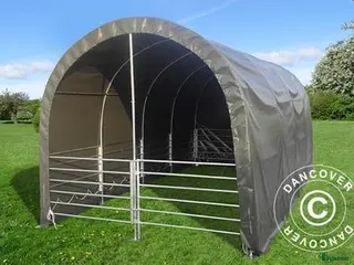 Stallinredning, stängsel & gård övrig utrustning till salu: Vindskydd för djur 3 x 6 x 2,8 m PVC Grön i Sollentuna - Annons 4