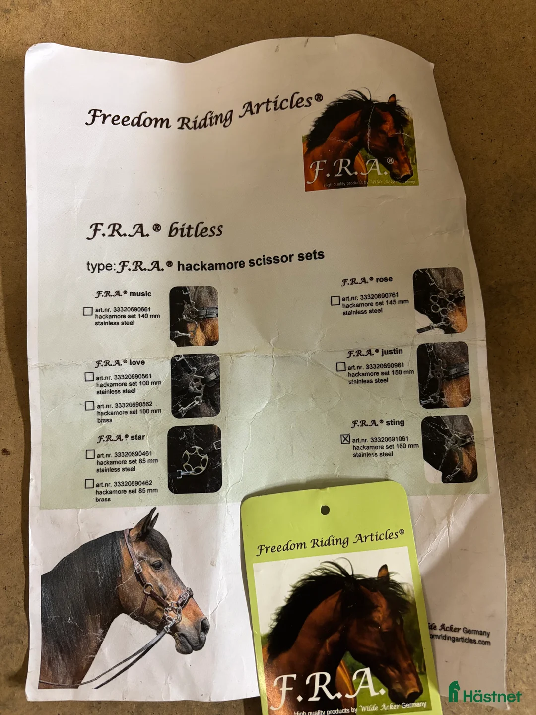 Träns hästutrustning till salu: Huvudlag bettlös  - Annons 4