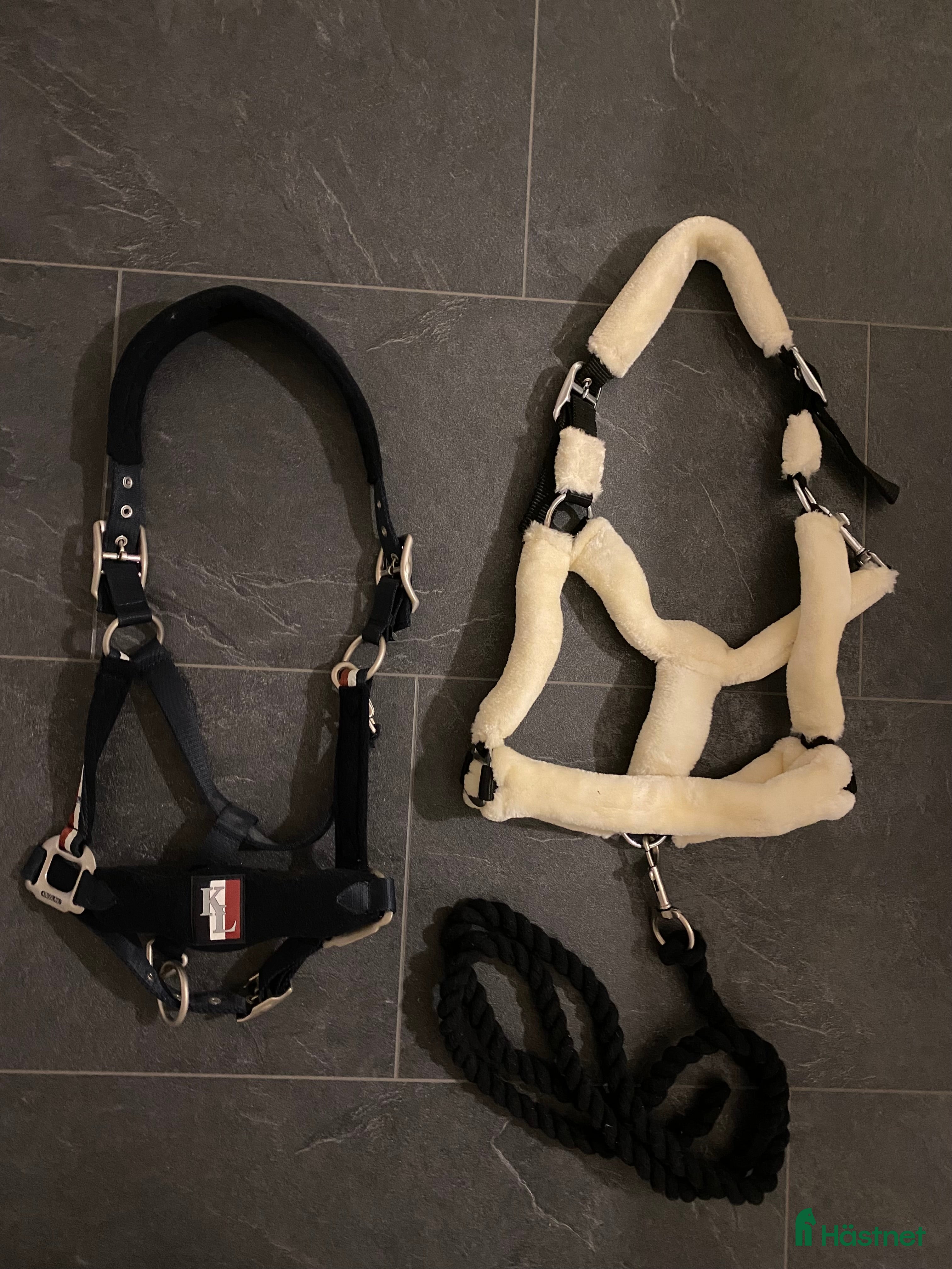 Övrig Hästutrustning hästutrustning Två nya grimmor med grimskaft Kingsland och Hööks - Annons 2