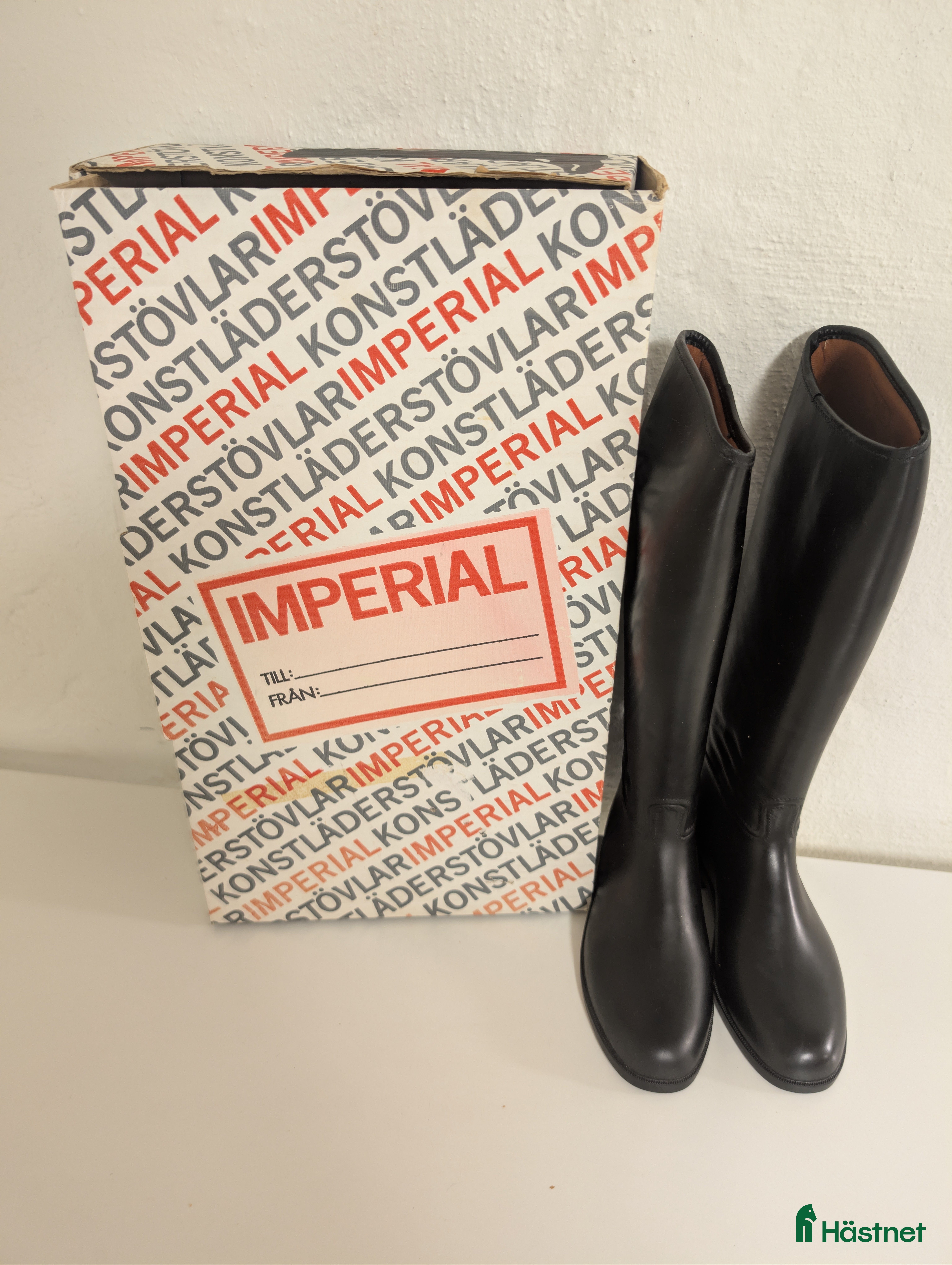 Ridstövlar ryttarutrustning till salu: Imperial ridstövlar stl 36 – Toppskick i kartong i Jönköping - Annons 1