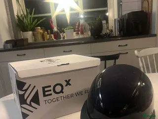 Hjälmar ryttarutrustning till salu: Charles Owen Navy Gloss Kylo Sparkley M/55-58cm - Annons 15