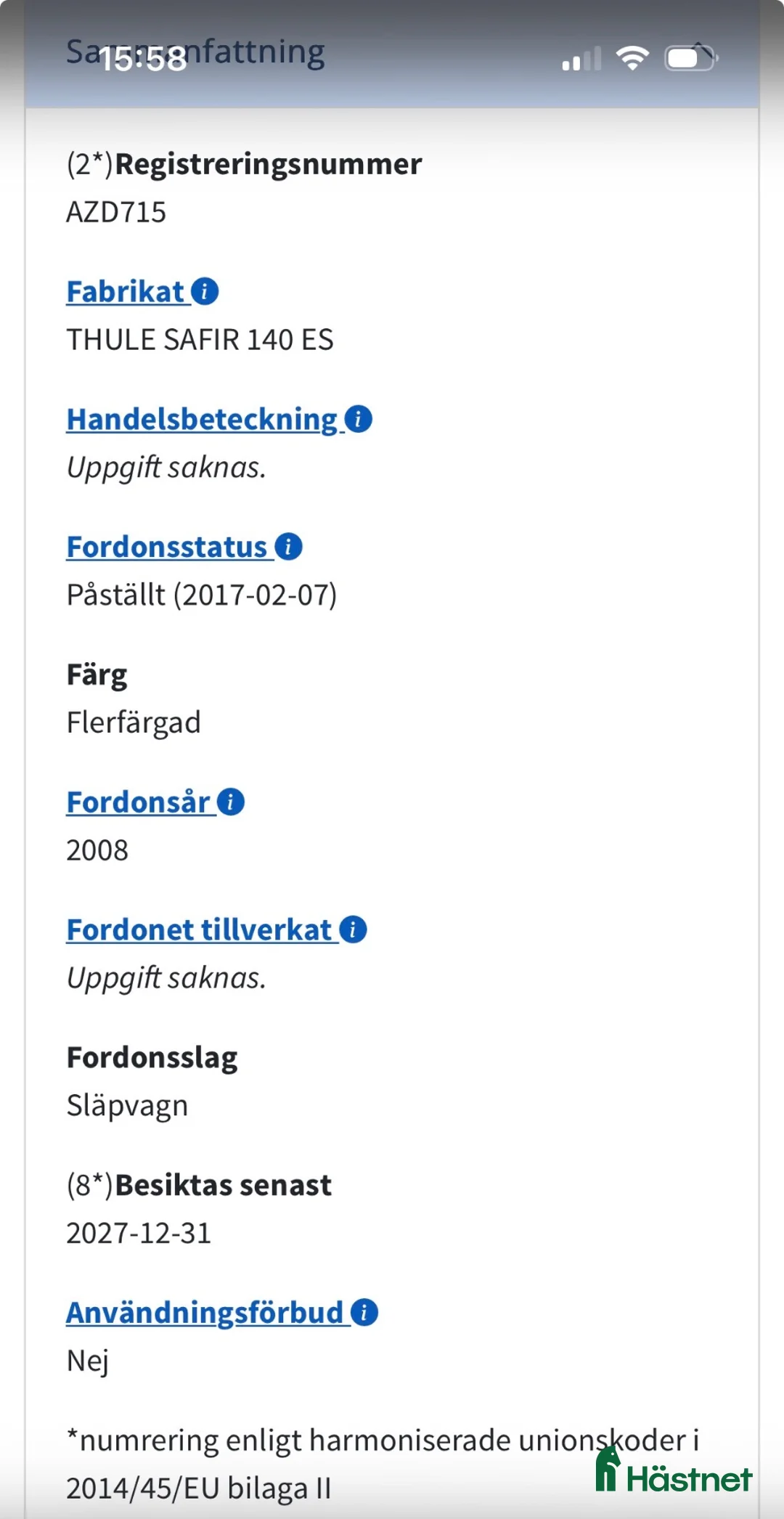 Hästtransporter  fordon & transport till salu: Thule Star Safir - Annons 10