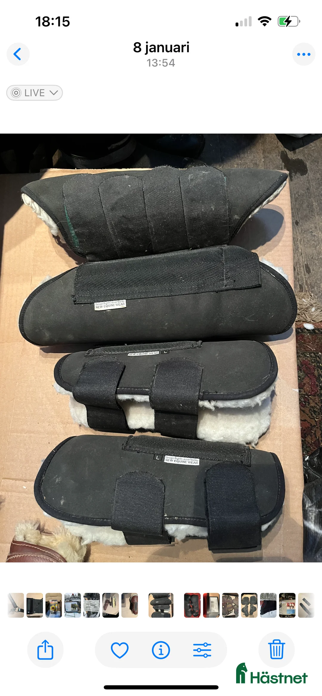 Benskydd hästutrustning till salu: Eskadron och terrängskydd i Drottningholm - Annons 1