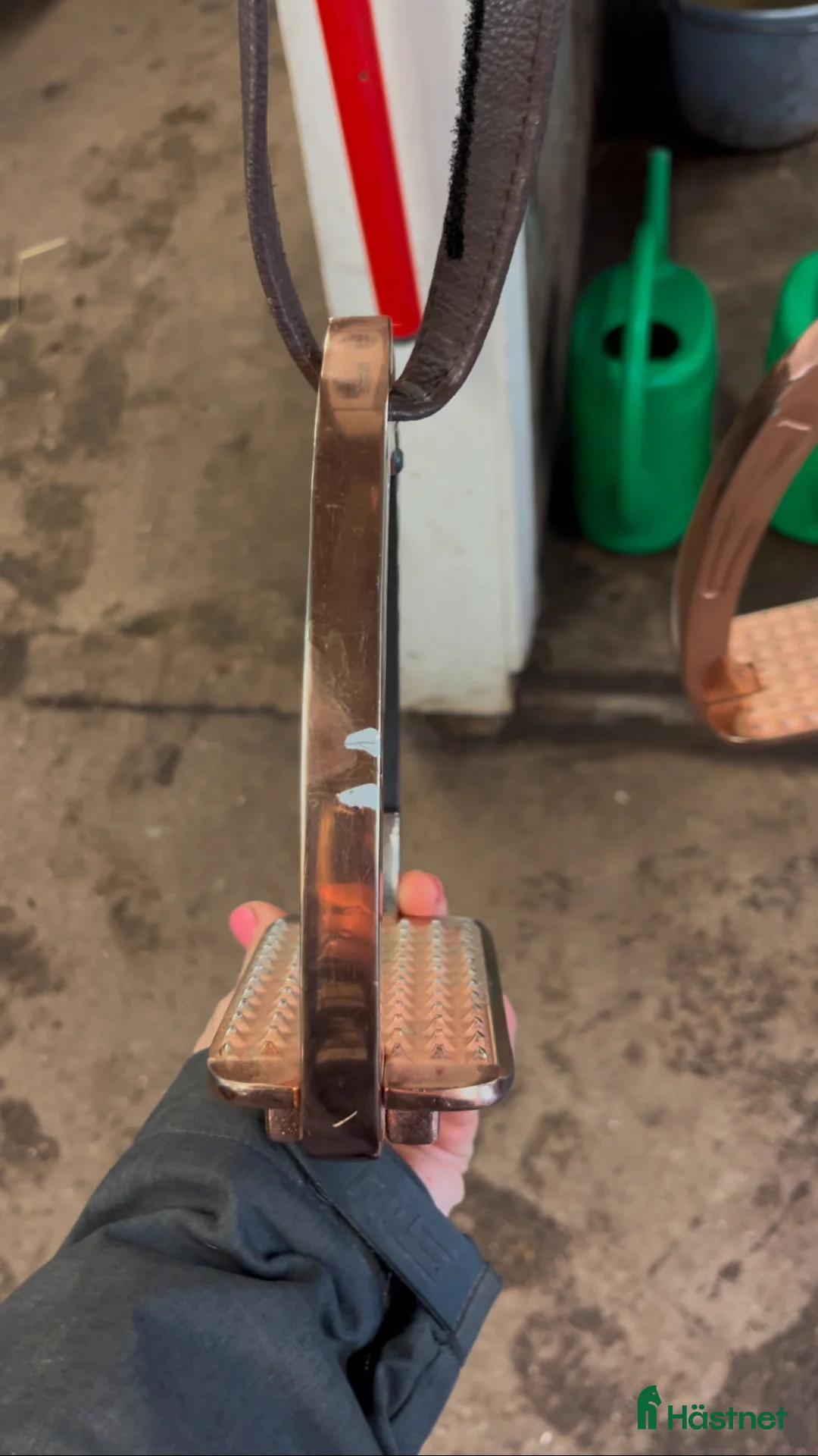 Stigbyglar hästutrustning till salu: Säkerhetsstigbyglar rosé i Sollentuna - Annons 3