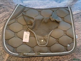 Schabrak & Vojlockar hästutrustning till salu: PS of Sweden hoppschabrak med luva grön i Stockholm - Annons 6