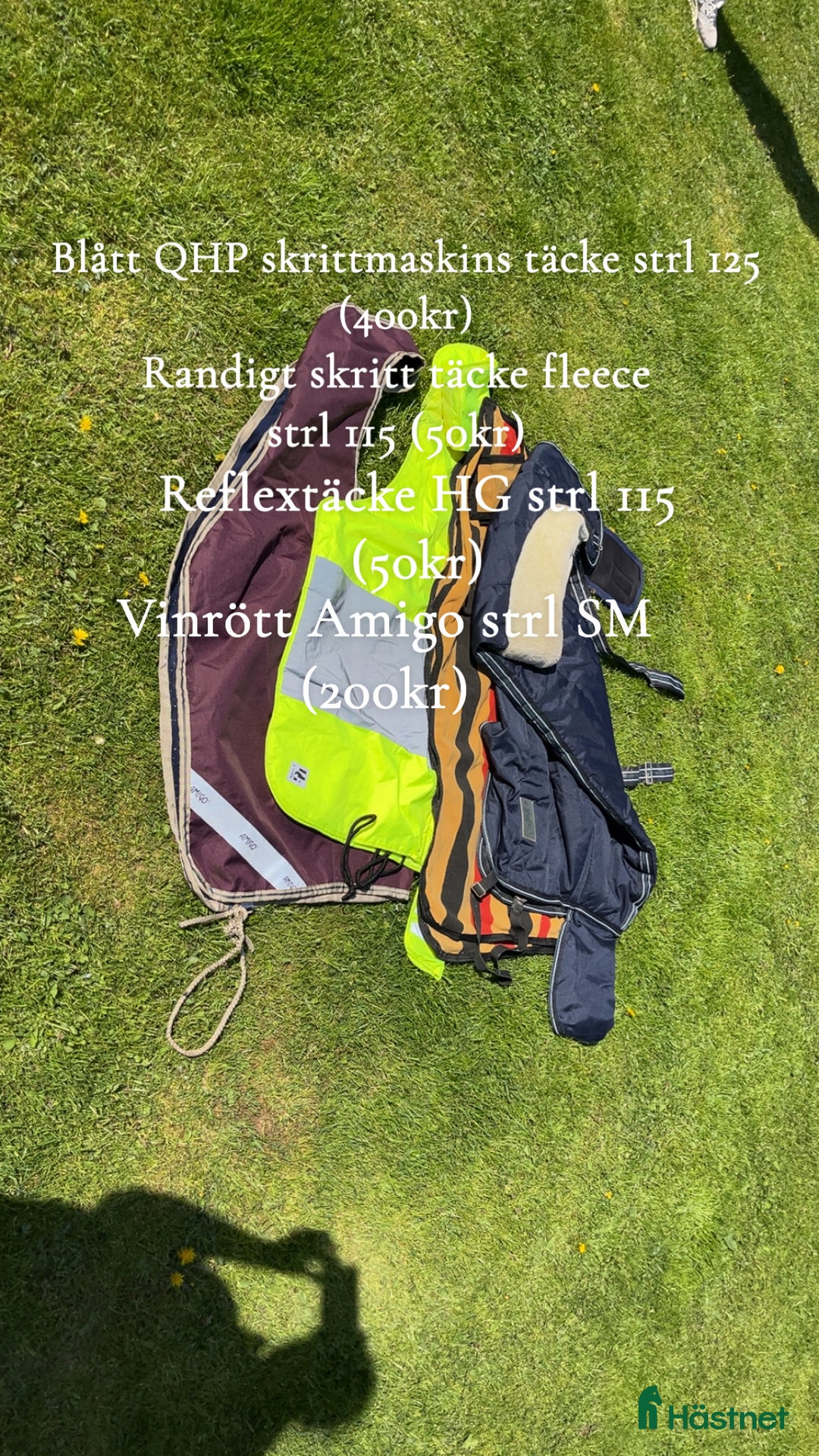 Täcken hästutrustning till salu: Amigo, Rambo, back on track & Dion i Alunda - Annons 2