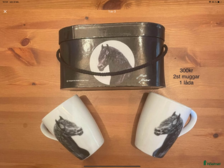 Hästinspirerad heminredning övrig utrustning till salu: Muggar med Frieserhäst i Rödeby - Annons 13