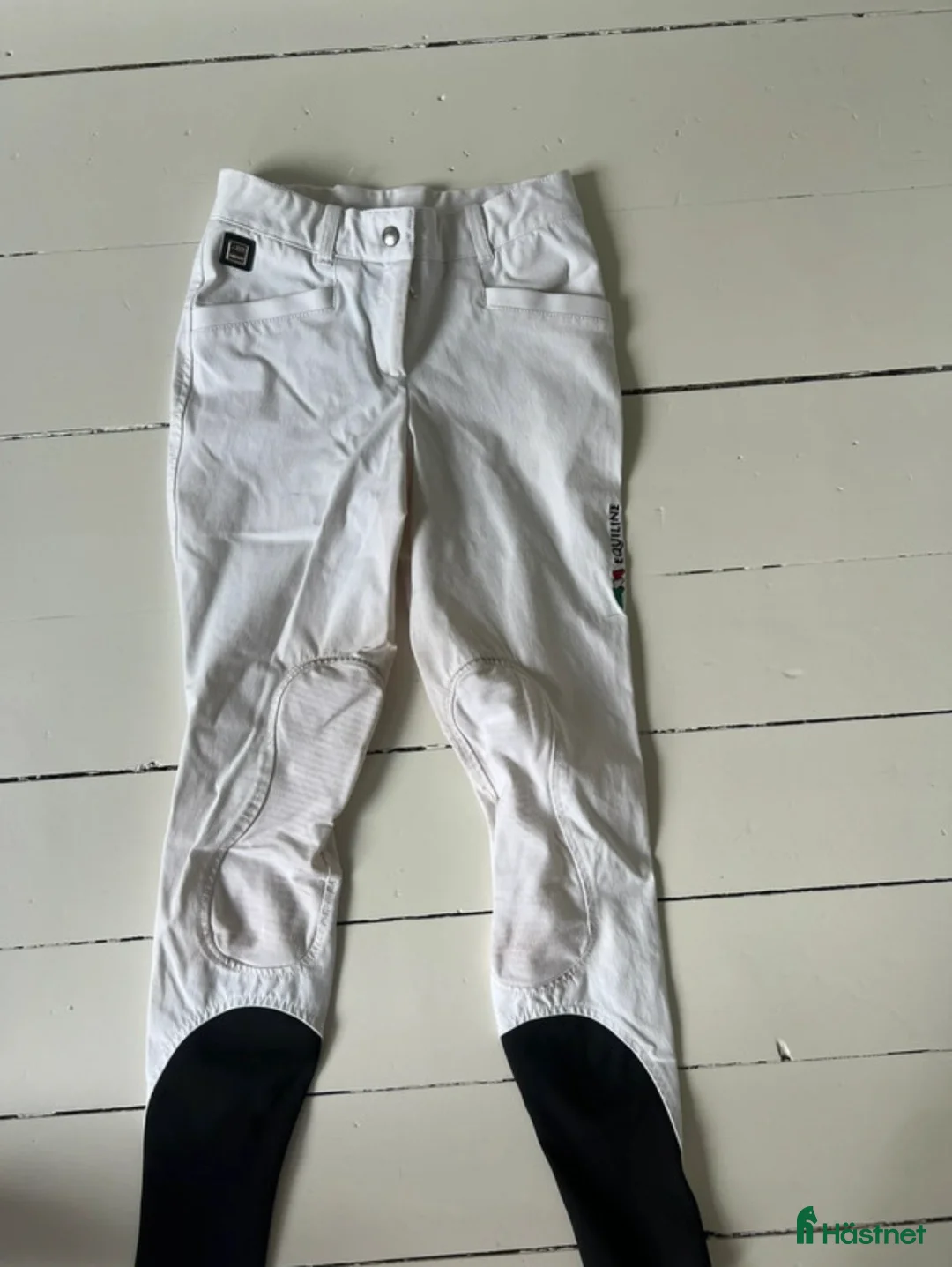 Ridbyxor ryttarutrustning till salu: Equiline ridbyxor vita  - Annons 1