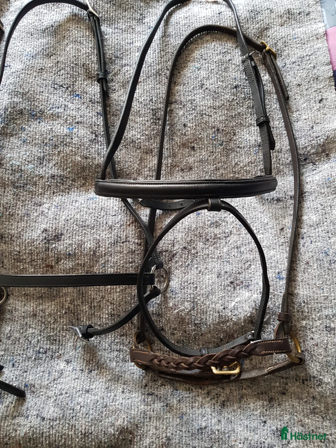 Träns hästutrustning till salu: Nosgrimmor svart och brun cob i Söråker - Annons 2