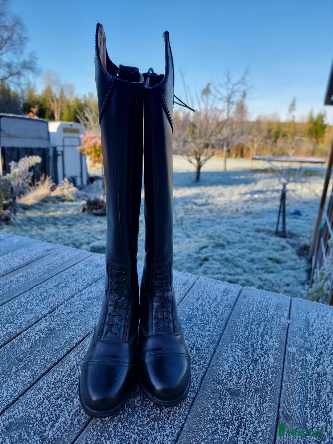 Ridstövlar ryttarutrustning till salu: Nya läderridstövlar Mountain horse i Vänersborg - Annons 3