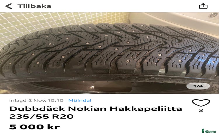 Övrigt fordon & transport till salu: Nokian Hakkapeliitta Dubbdäck SUV  i Lindome - Annons 1