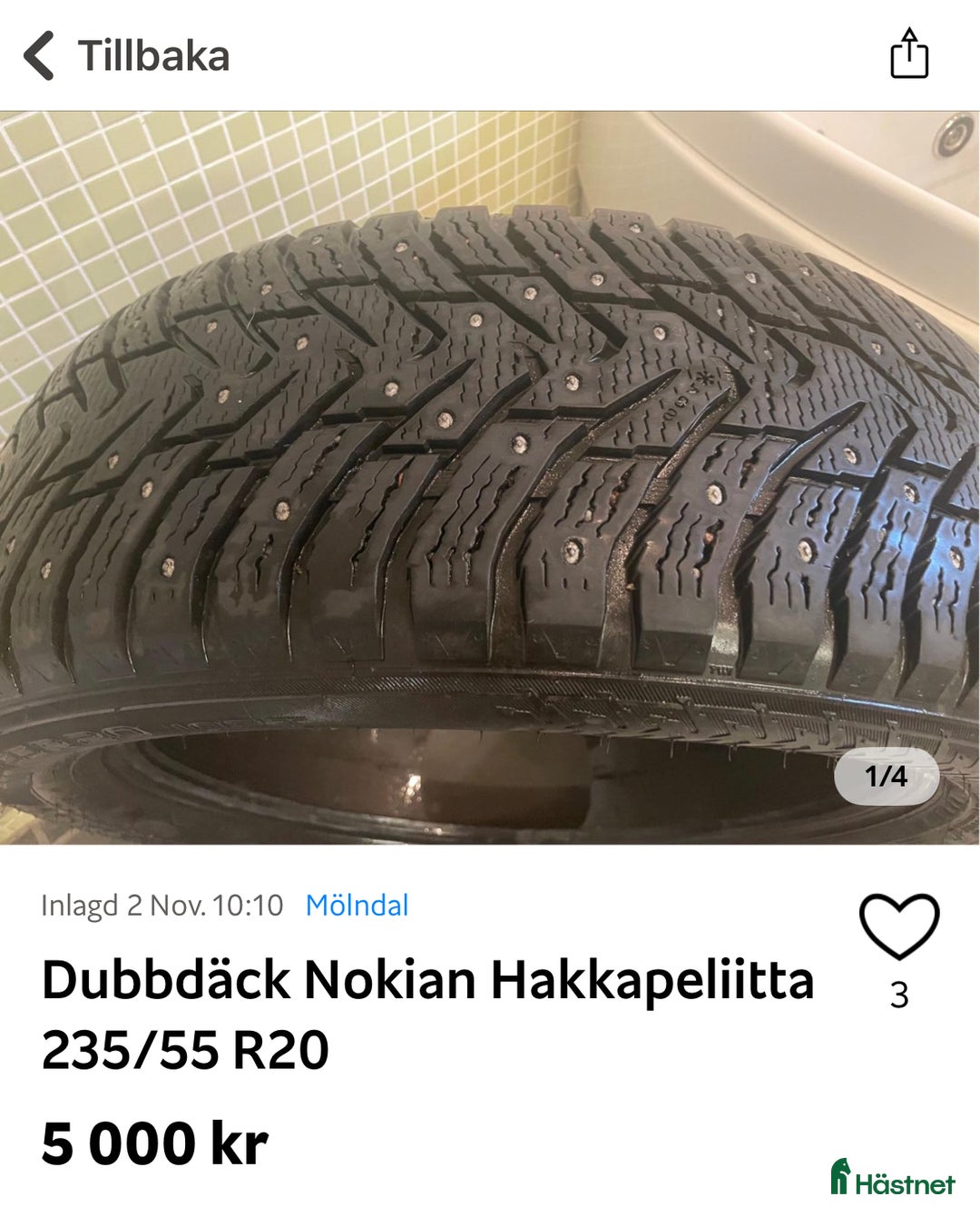 Övrigt fordon & transport till salu: Nokian Hakkapeliitta Dubbdäck SUV  i Lindome - Annons 1