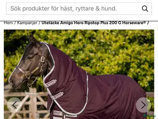 Täcken hästutrustning Amigo Hero 600D Ripstop Plus 200g 125cm - Annons 2
