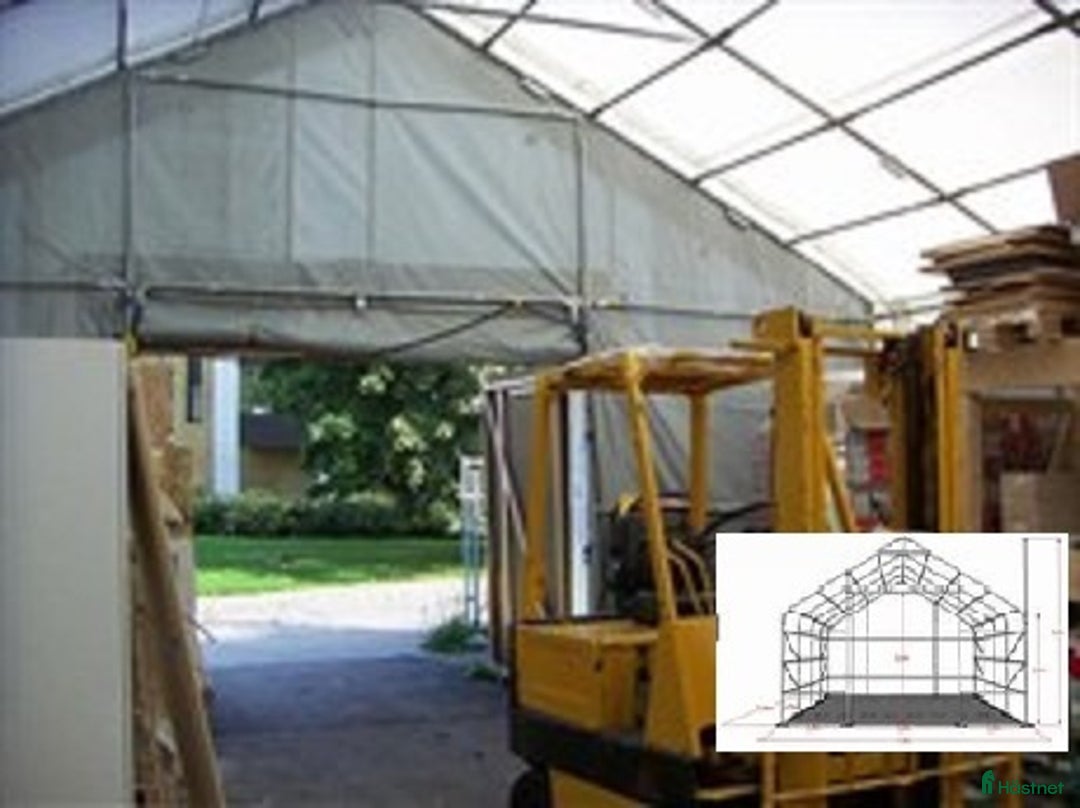 Övrig utrustning övrig utrustning till salu: Lagerhall  Titanium 7 x 7 x 2,5 x 4,2 m Vit/Grå i Sollentuna - Annons 9