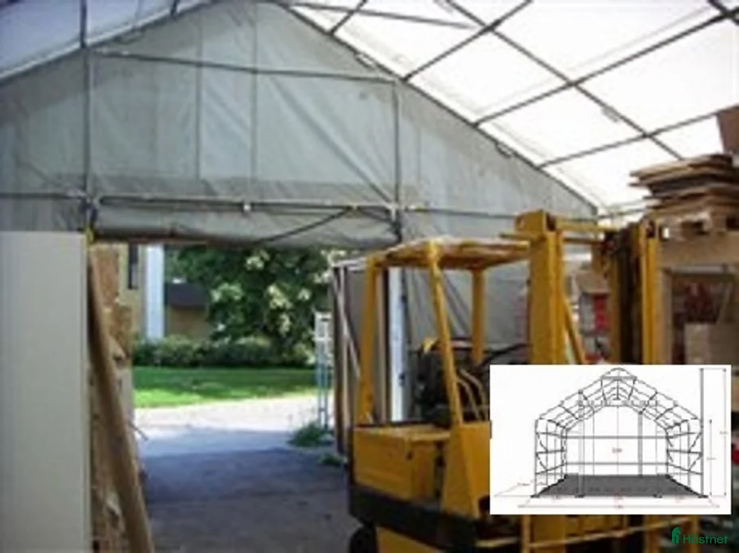 Övrig utrustning övrig utrustning till salu: Lagerhall  Titanium 7 x 7 x 2,5 x 4,2 m Vit/Grå - Annons 9