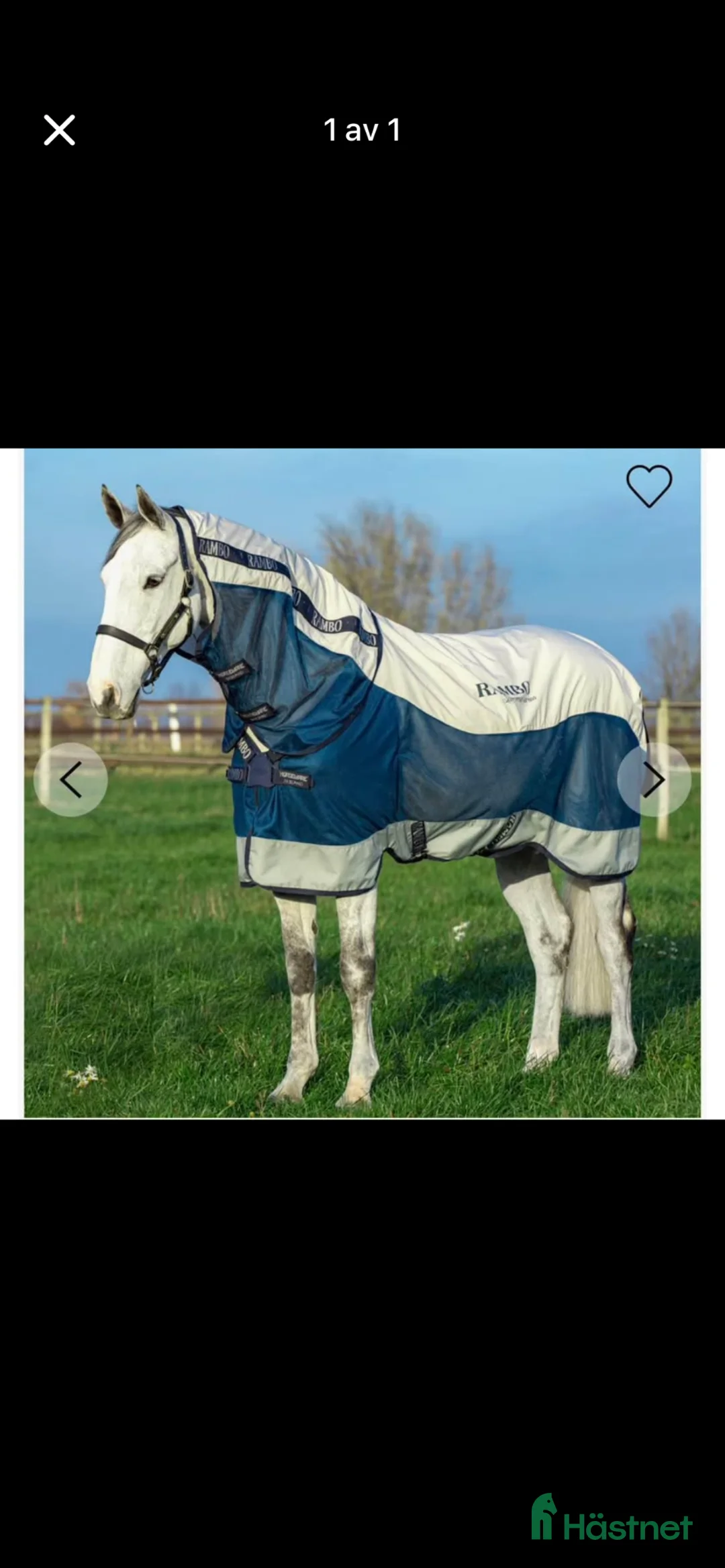 Täcken hästutrustning till salu: Sommartäcke Rambo  - Annons 1