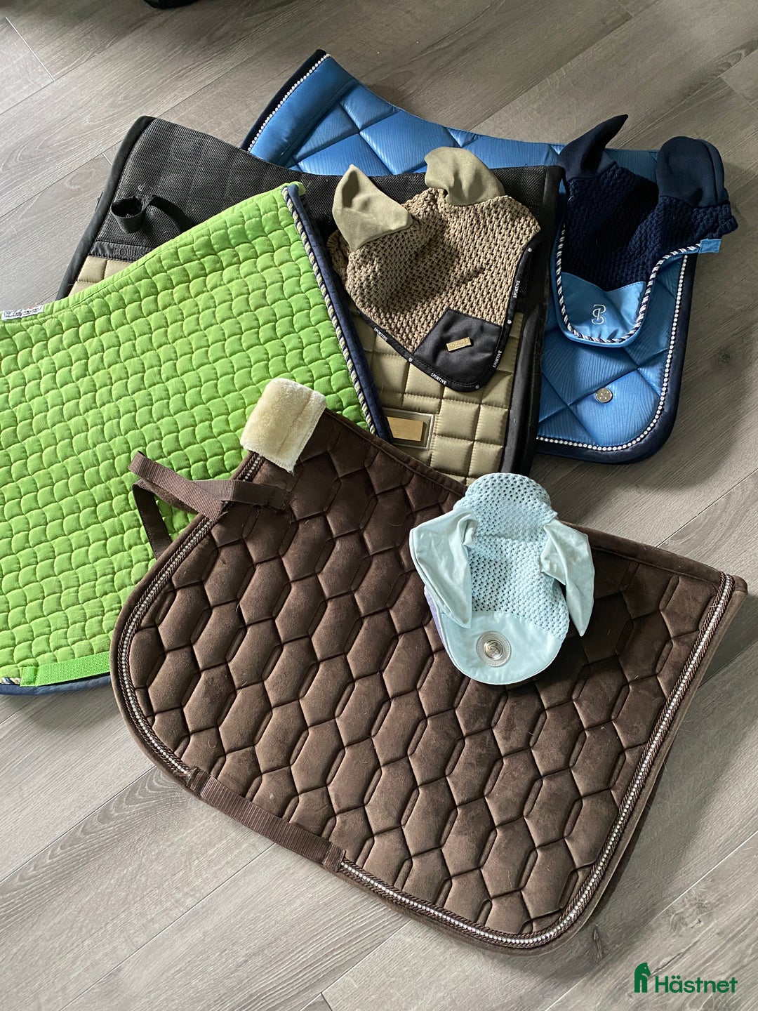 Schabrak & Vojlockar hästutrustning till salu: Flertal schabrak o huvor i Jämjö - Annons 1