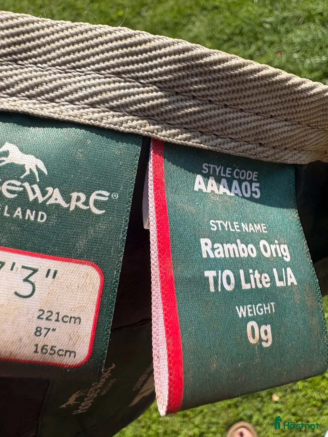 Täcken hästutrustning till salu: Regntäcke Horseware Rambo 165 - Annons 1