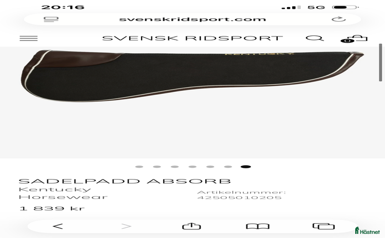 Sadeltillbehör hästutrustning till salu: Sadelpadd Absorb - Kentucky i Dösjebro - Annons 14