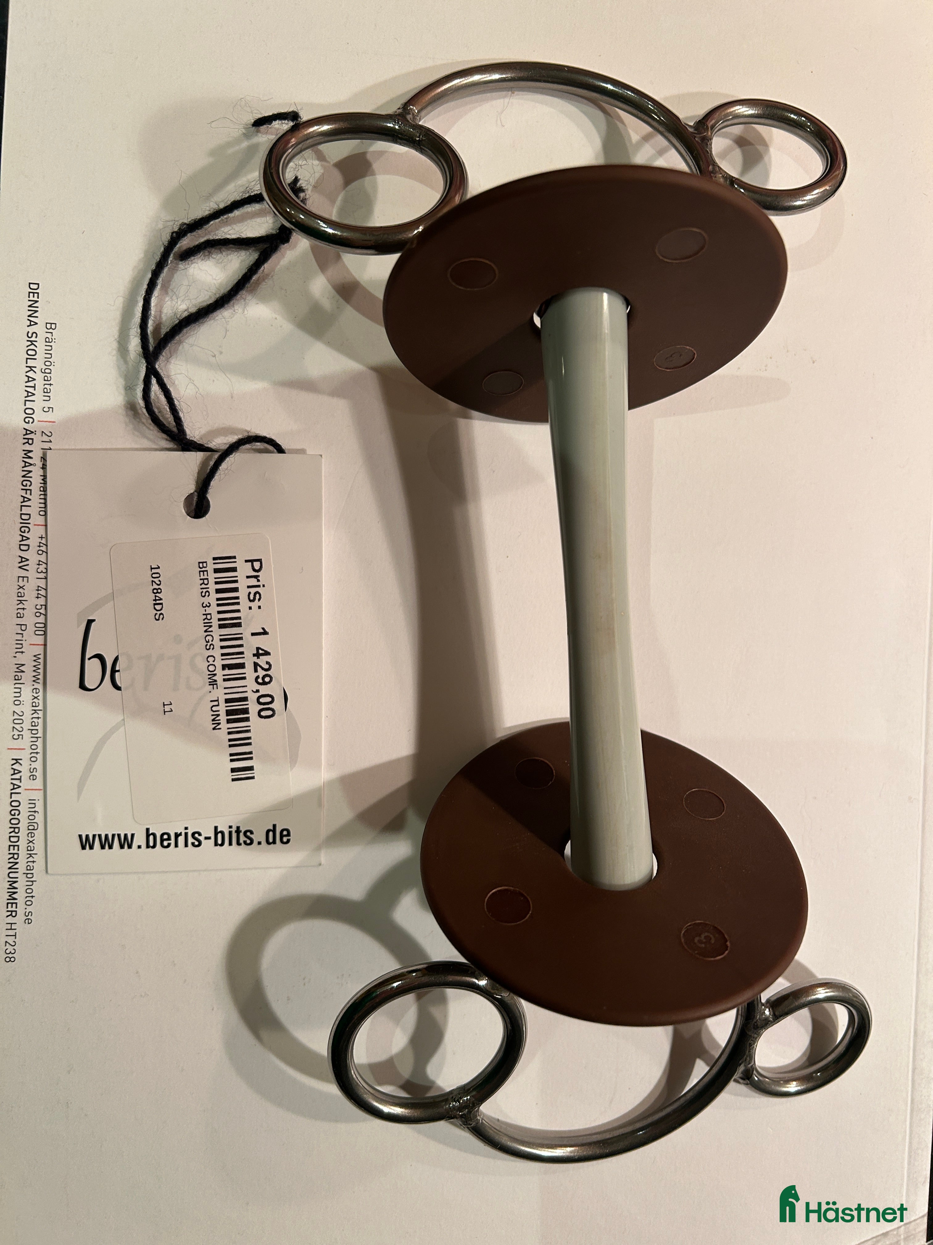 Träns hästutrustning Beris bett, loose ring, 1300 mm, Soft i Bjärred - Annons 1