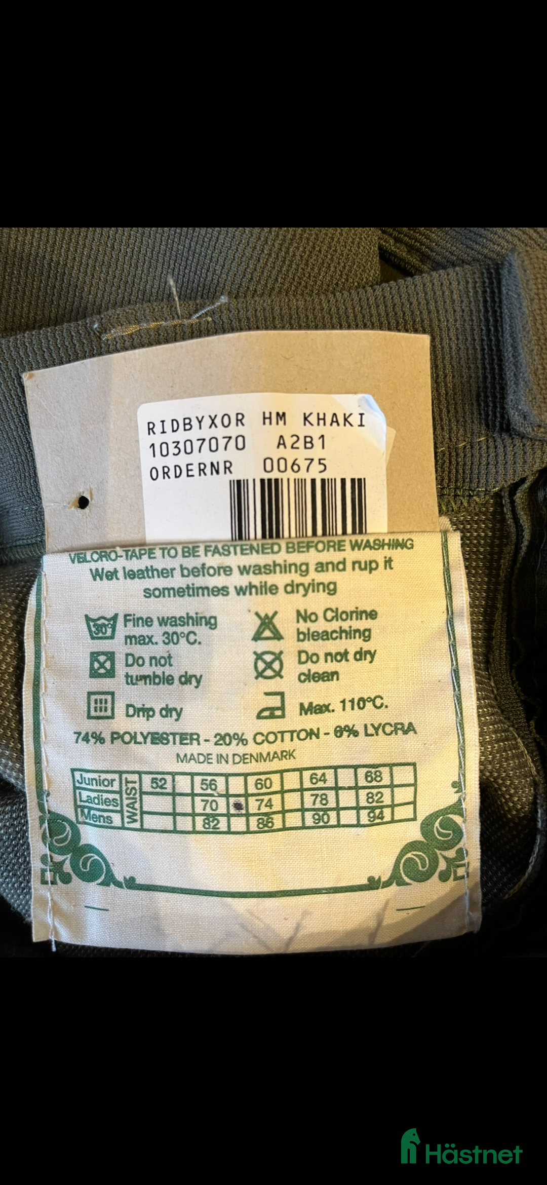 Ridbyxor ryttarutrustning till salu:  Ridbyxor Nya / Oanvända. St: ~ 38 ( se mått ). i Hallaryd - Annons 7