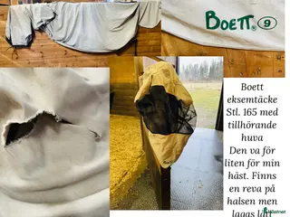 Övrig utrustning övrig utrustning till salu: Boett eksemtäcke och huva stl. 165 - Annons 1