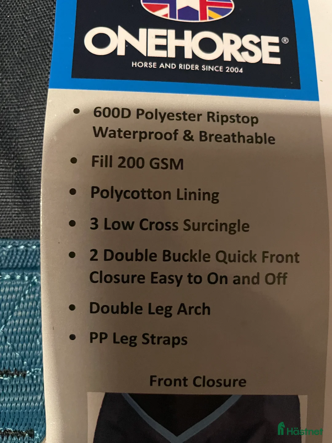 Täcken hästutrustning till salu: Nytt 200g täcke - Annons 4