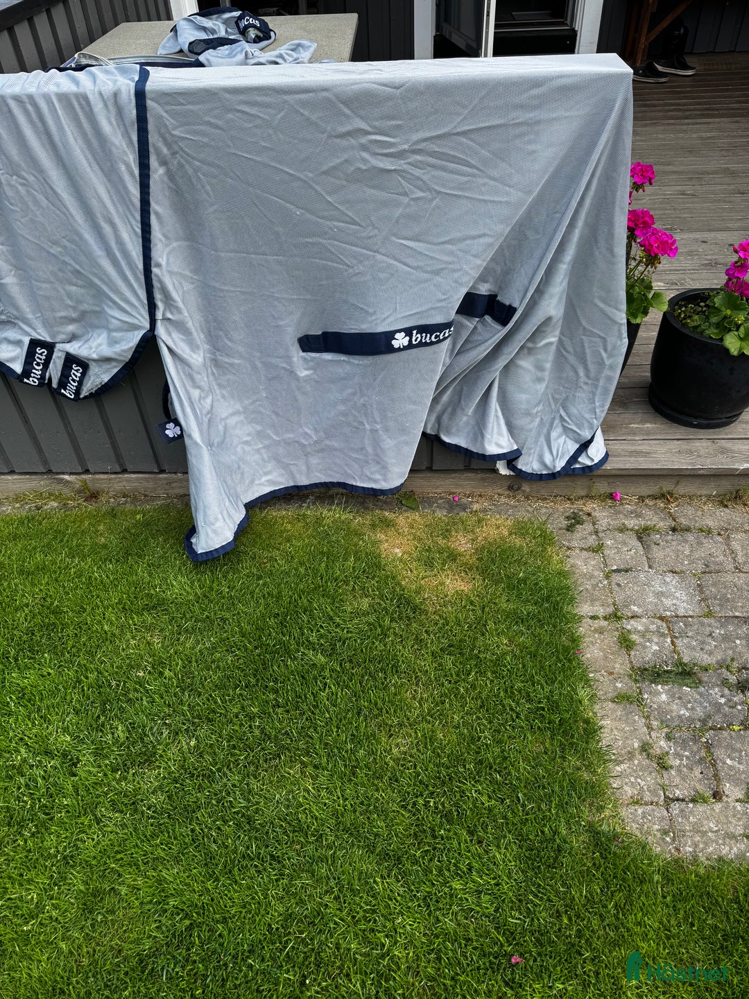 Täcken hästutrustning till salu: Bucas Flugtäcke och huva i Motala - Annons 1