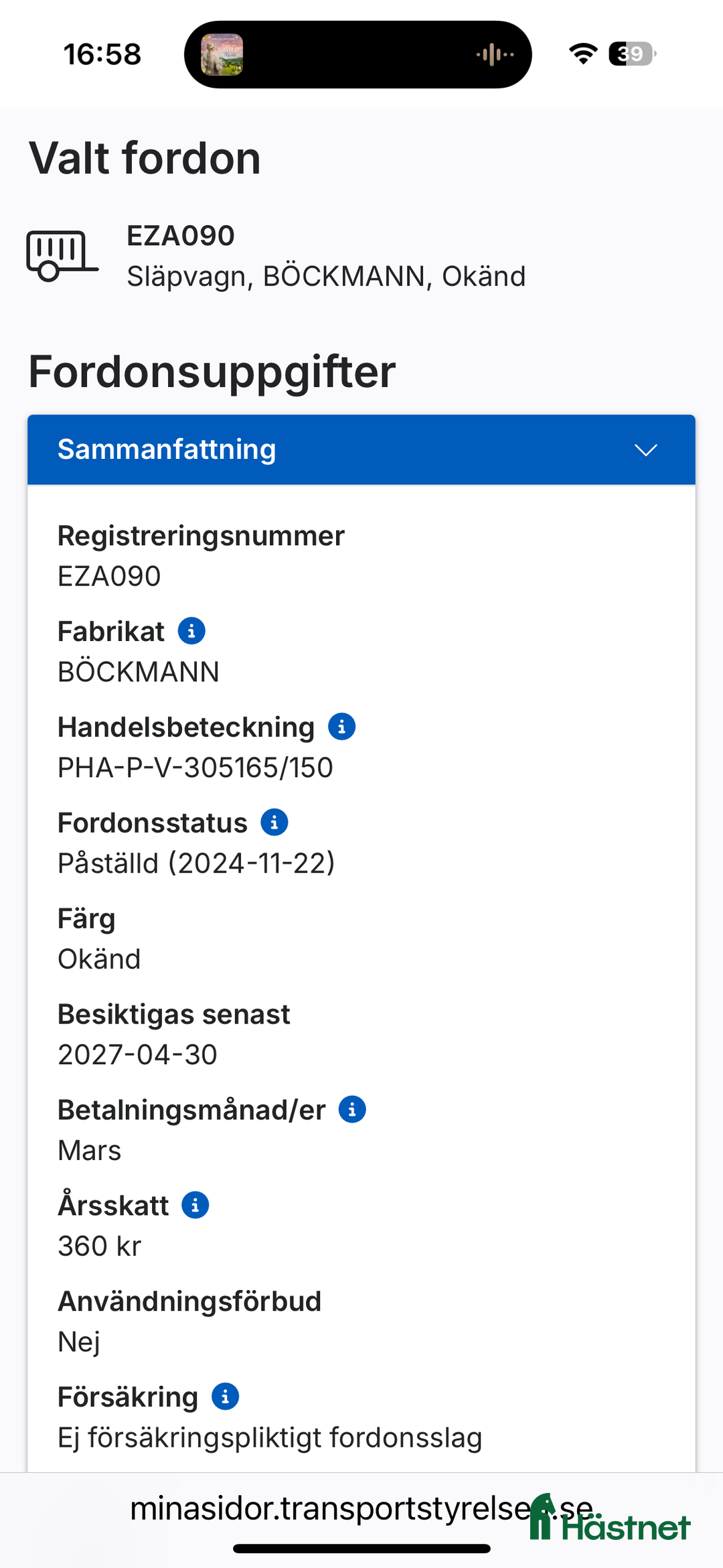 Hästtransporter  fordon & transport till salu: Böckmann Comfort -16 i Uppsala - Annons 2