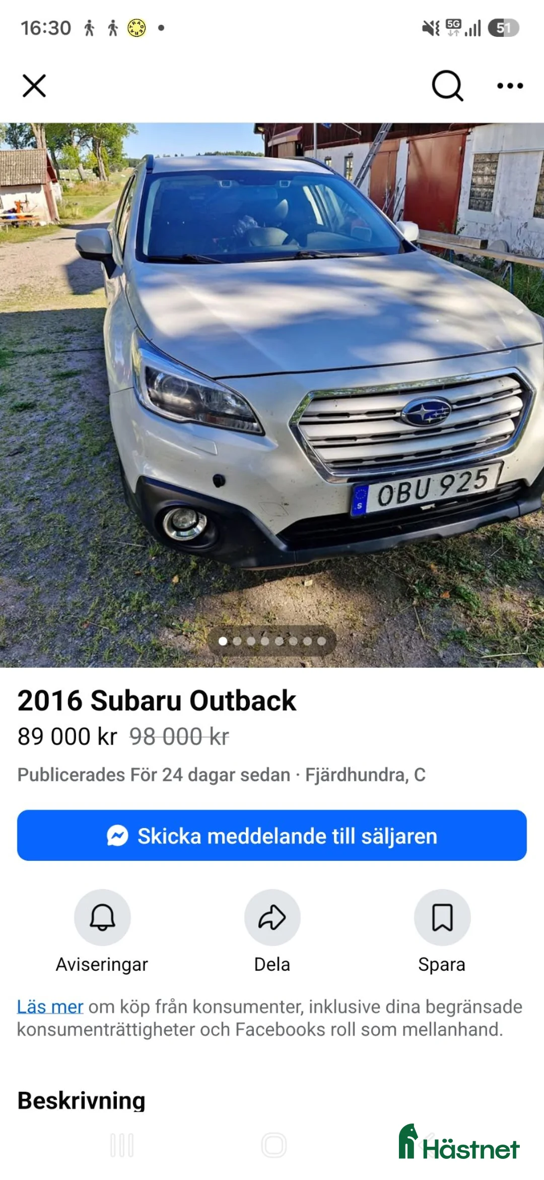 Övrigt fordon & transport till salu: Subaru Outback - Annons 1