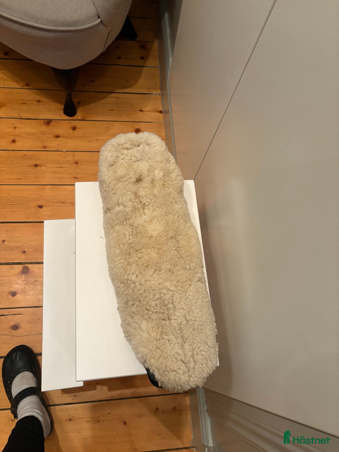 Sadeltillbehör hästutrustning till salu: Kort sadelgjord med fårskinn i Södertälje - Annons 2