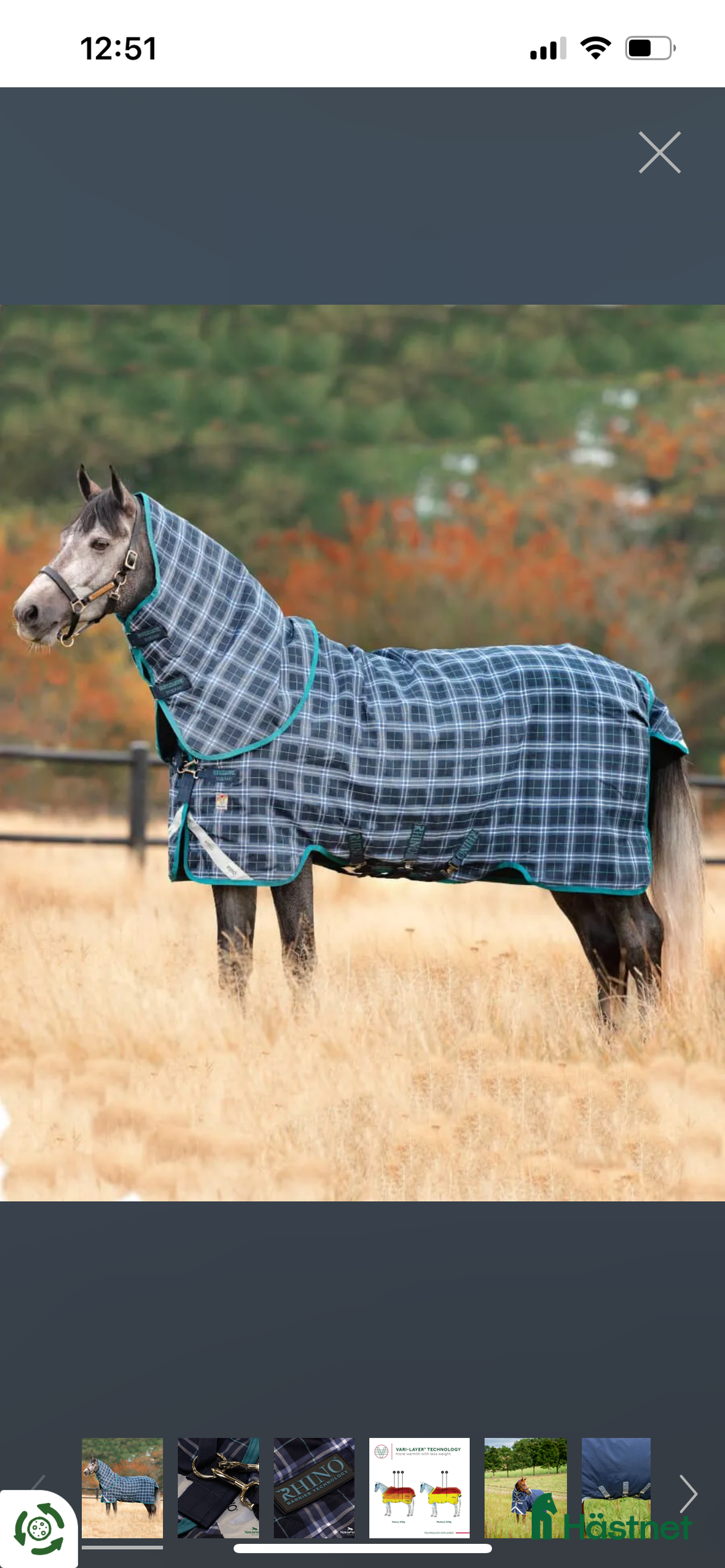 Täcken hästutrustning till salu: Horseware Rhino Plus VL 250g  i Västerås - Annons 2