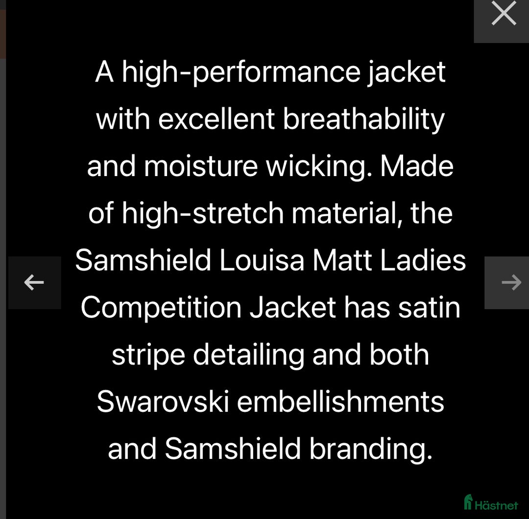 Jackor & Kavajer ryttarutrustning till salu: Samshield tävlingskavaj i nyskick  i Tranås - Annons 7