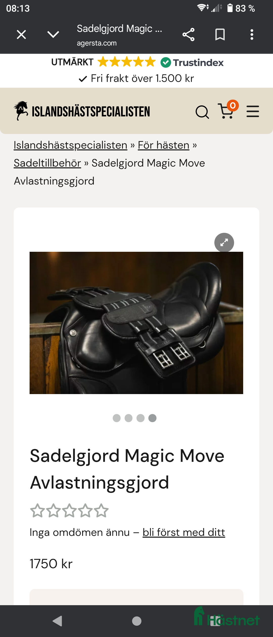 Sadeltillbehör hästutrustning Top Reiter sadelgjord 55 cm  - Annons 5