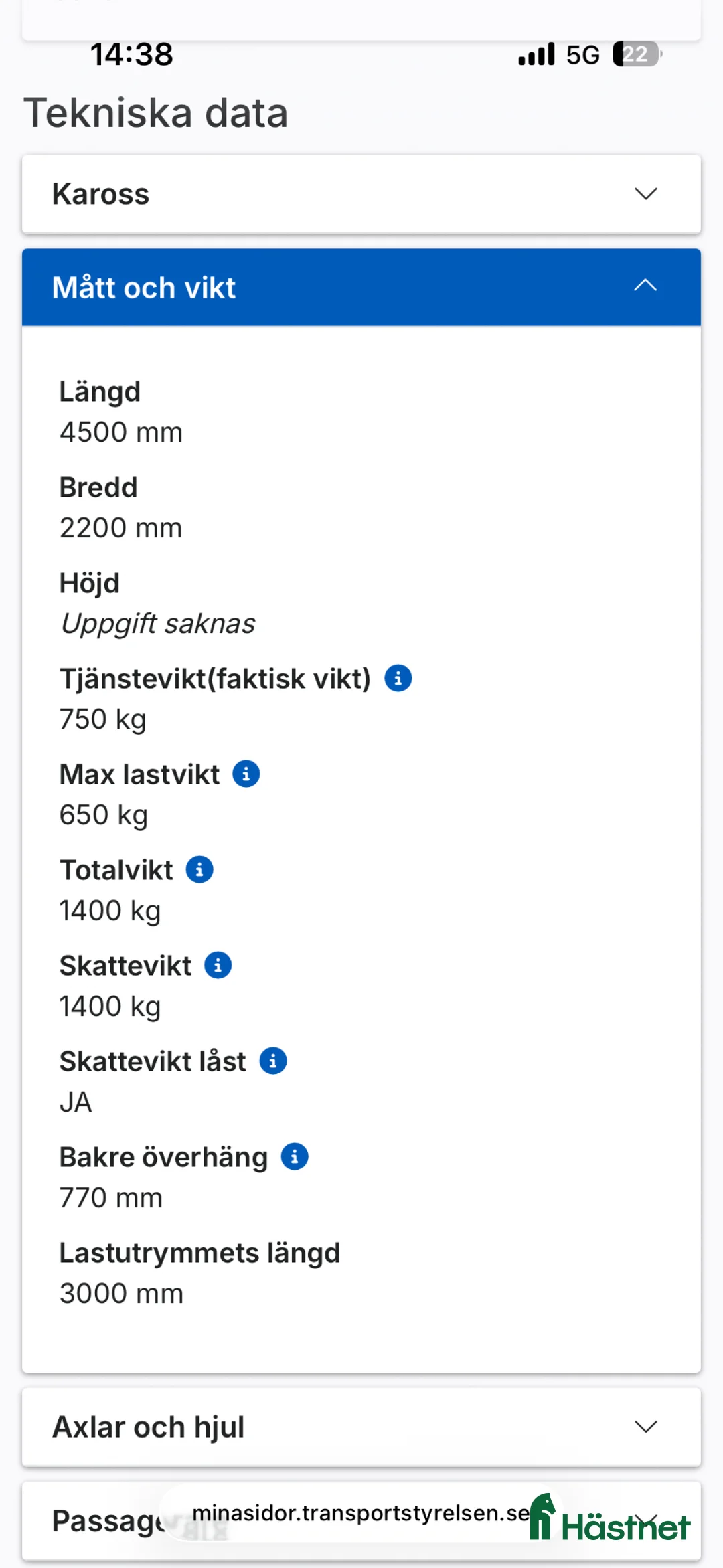 Hästtransporter  fordon & transport till salu: Ny besktigad Värmlandsvagnen  - Annons 10