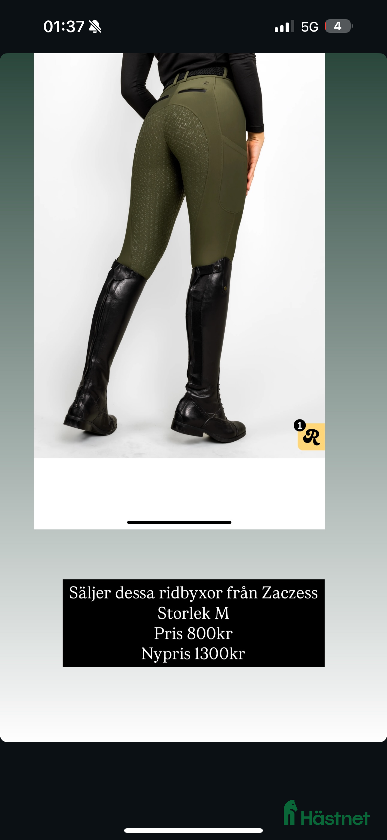 Ridbyxor ryttarutrustning till salu: Zaczess ridbyxa  - Annons 4