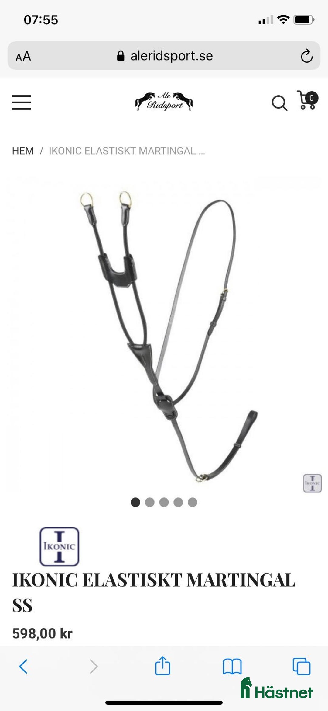 Övrig Hästutrustning hästutrustning till salu: Ikonic elastisk martingal säljes i Mölndal - Annons 1