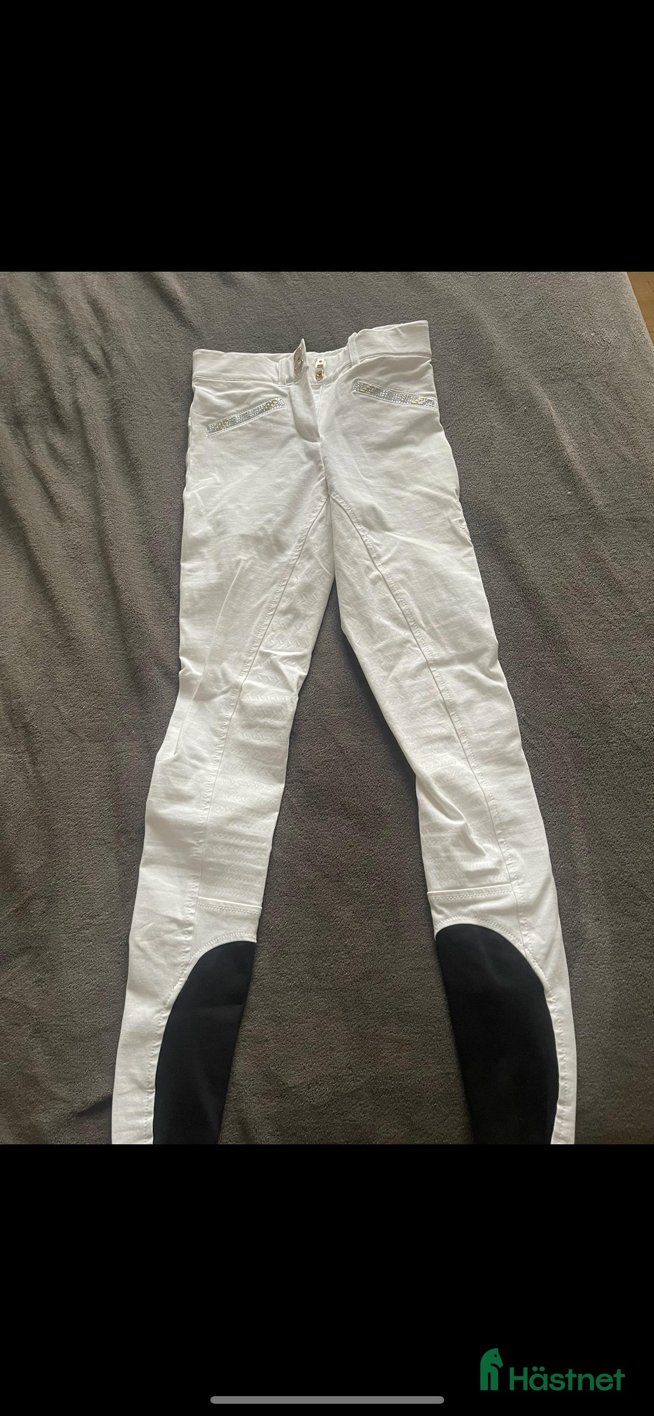 Ridbyxor ryttarutrustning till salu: Vita ridbyxor från equiline - Annons 3