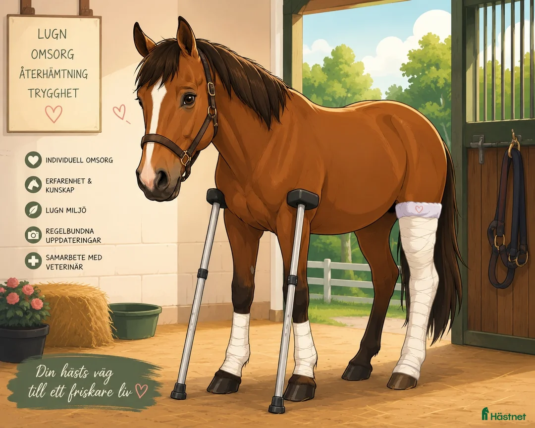  stallplats finnes: Konvalescentstall med fullservice  - Annons 1
