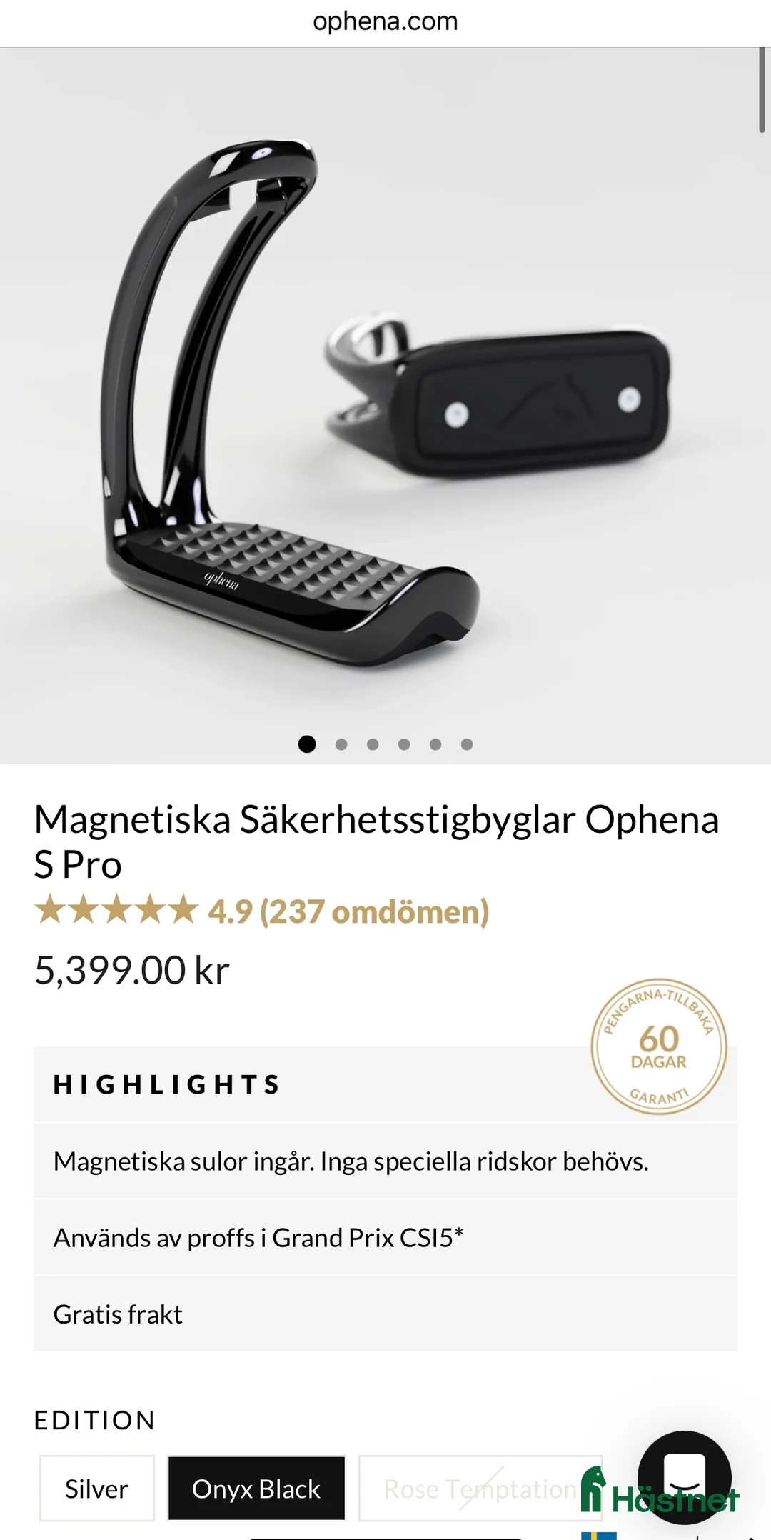 Stigbyglar hästutrustning till salu: Ophena stigbyglar i Köping - Annons 4