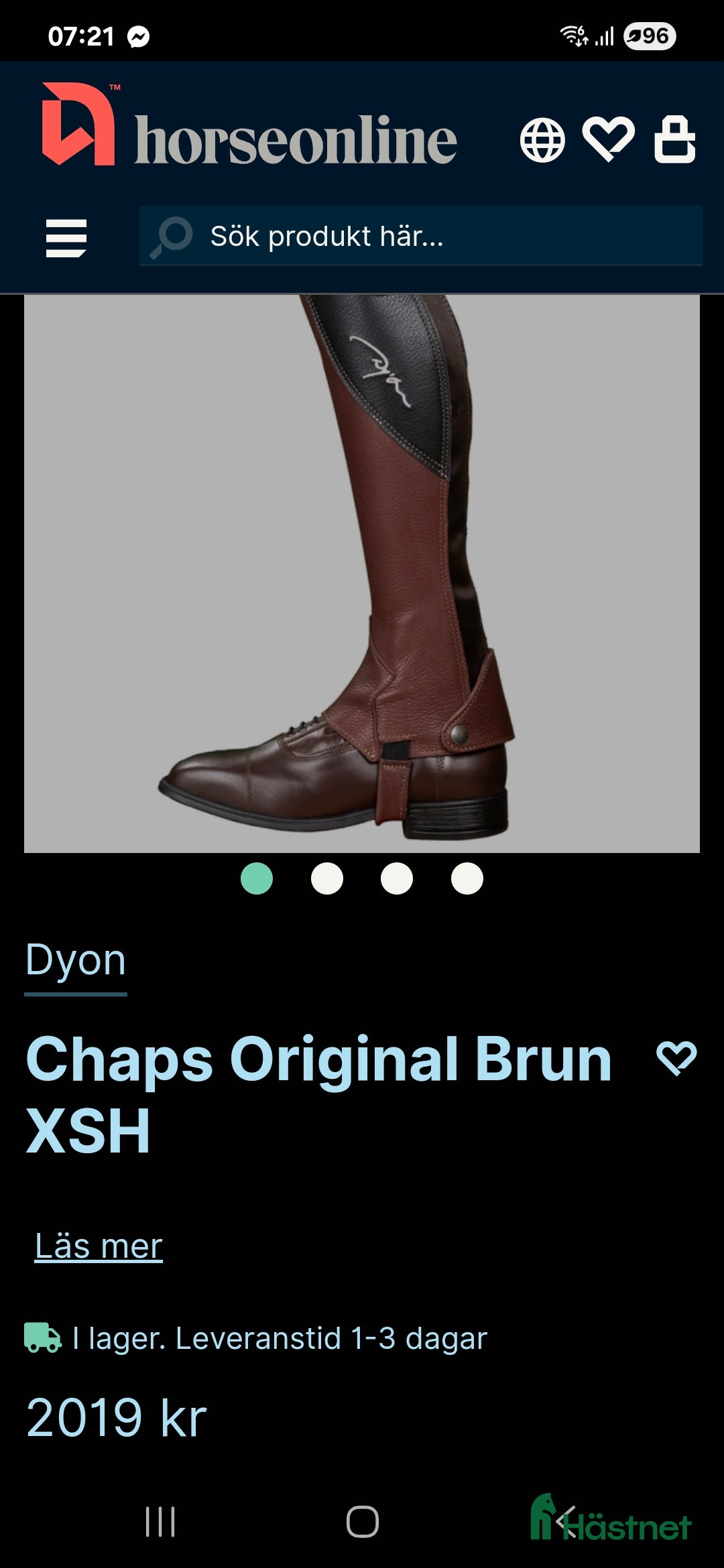 Ridstövlar ryttarutrustning till salu: Dyon chaps i Sölvesborg - Annons 2