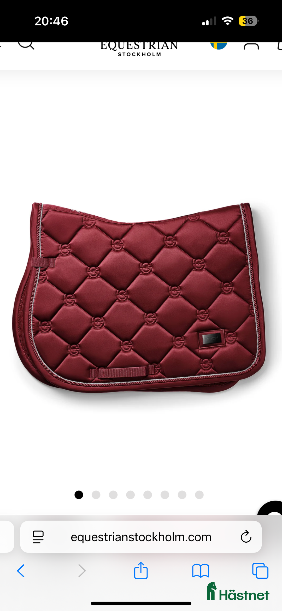Schabrak & Vojlockar hästutrustning till salu: Vinrött schabrak  i Norrtälje - Annons 1