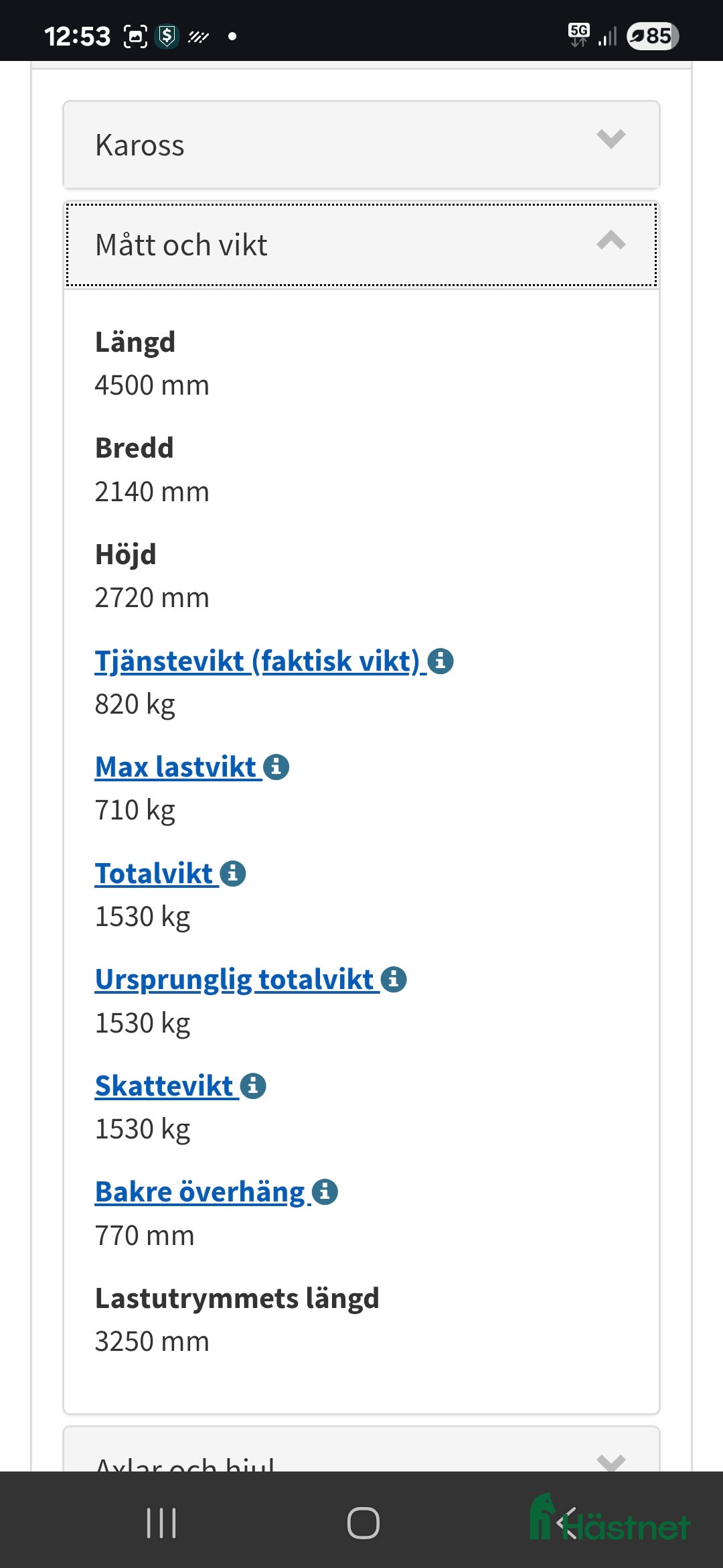 Hästtransporter  fordon & transport till salu: Stor & rymlig Cheval Liberty transport  i Åsele - Annons 9