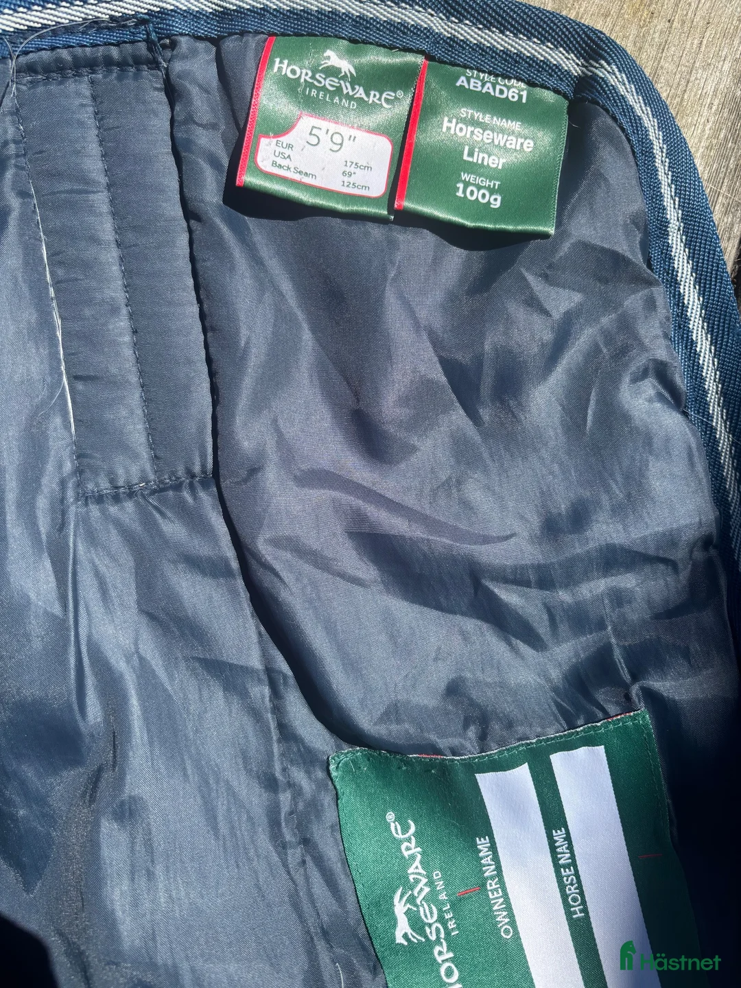 Täcken hästutrustning till salu: Horseware Liner 100g - 125cm - Annons 4