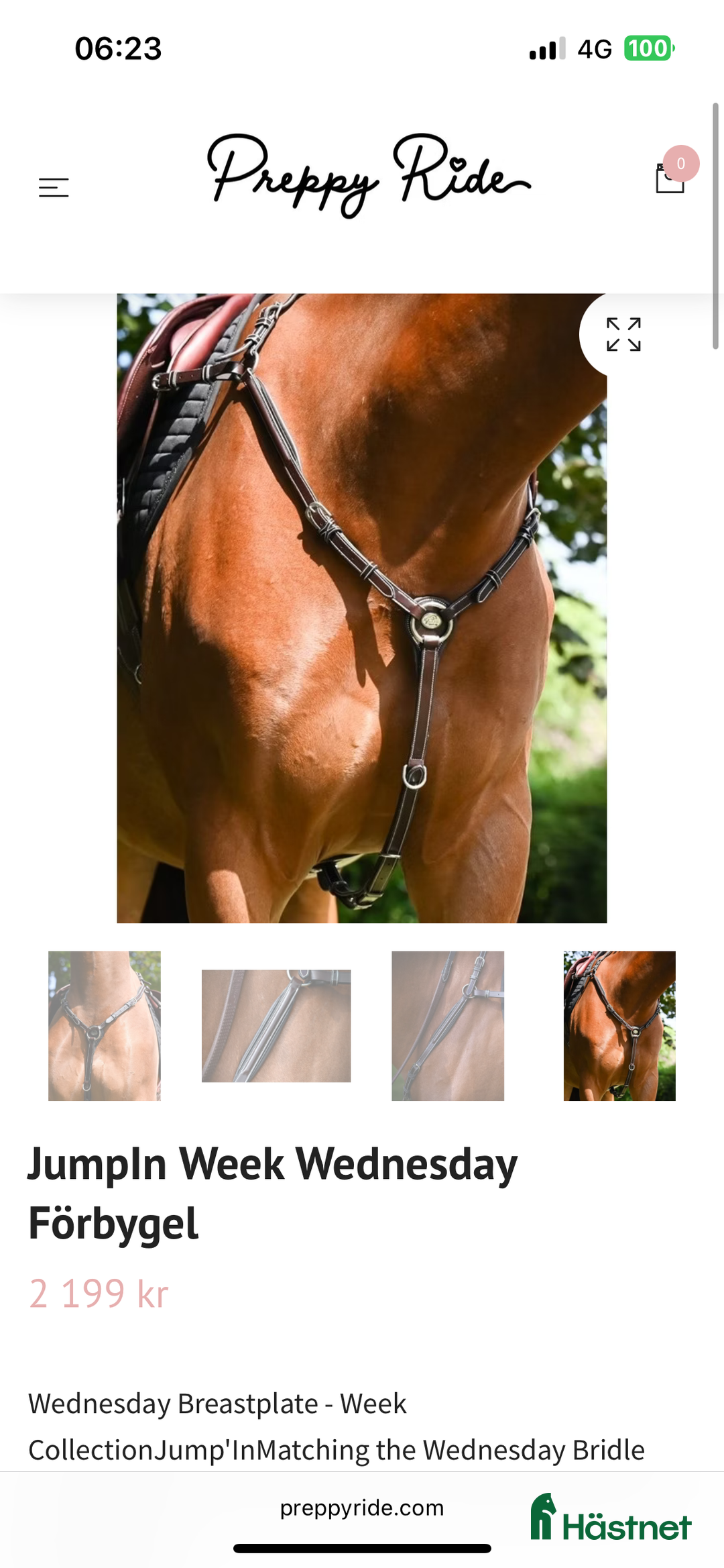 Övrig Hästutrustning hästutrustning till salu: Jump In Wednesday förbygel i Älmeboda - Annons 3