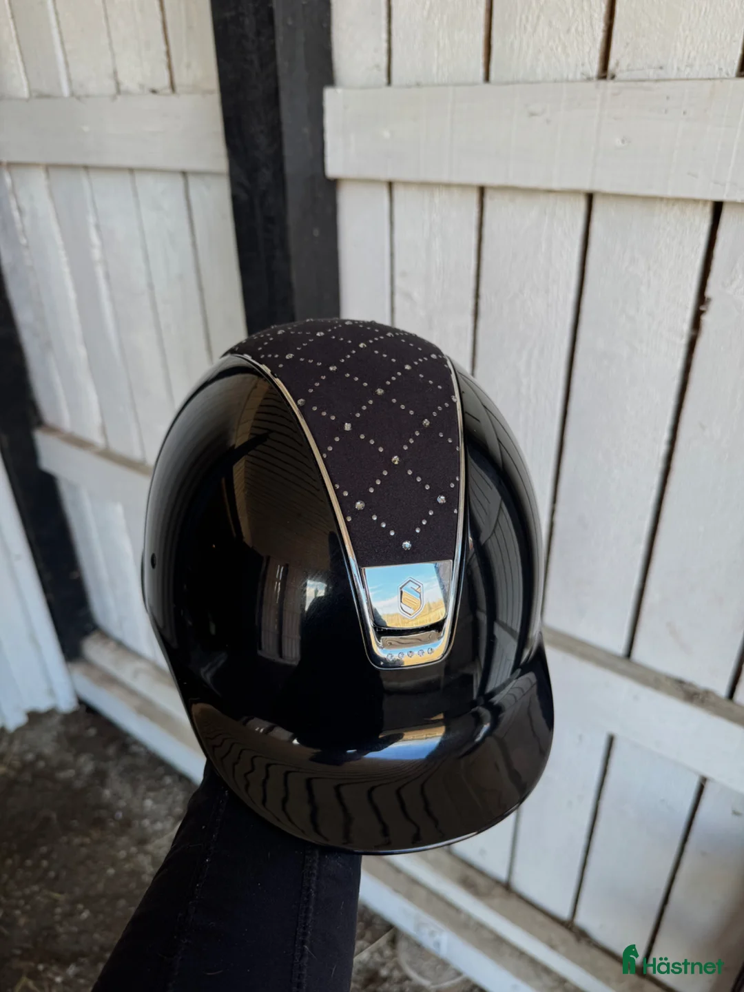 Hjälmar ryttarutrustning till salu: Svart glossy samshield - Annons 2