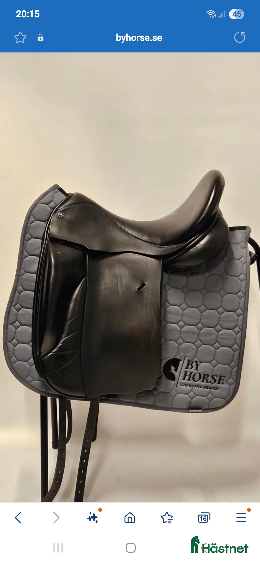 Sadlar hästutrustning till salu:  Dressyrsadel Paul Fielder  i Kungsängen - Annons 1