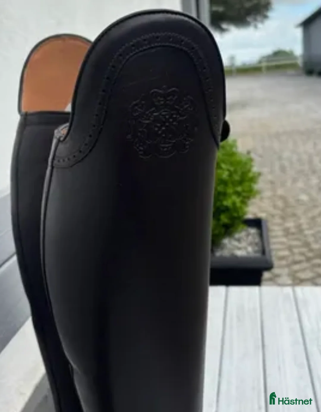 Ridstövlar ryttarutrustning till salu: Dressyrstövlar, 37, mörkbruna.  i Skivarp - Annons 1